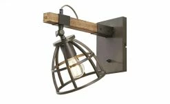 Wandleuchte, 1-flammig, schwarz/holz 17 Wandleuchte, 1-flammig, schwarz/holz -Innenleuchten Verkaufsladen 11686863 6 202109011239