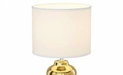 KHG Tischeuchte, 1-flammig, goldfarben mit Stoffschirm -Innenleuchten Verkaufsladen 11686864 5 202205041236