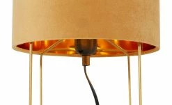 Fischer-Honsel Tischleuchte, 1-flammig, gelb Samt `klein´ | 32|cm Gelb -Innenleuchten Verkaufsladen 11686918 3 202112281240