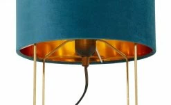 Fischer-Honsel Tischleuchte, 1-flammig, türkis Samt `klein´ | 32|cm Blau, Grün 13 Fischer-Honsel Tischleuchte, 1-flammig, türkis Samt `klein´ | 32|cm Blau, Grün -Innenleuchten Verkaufsladen 11686921 3 202112281240