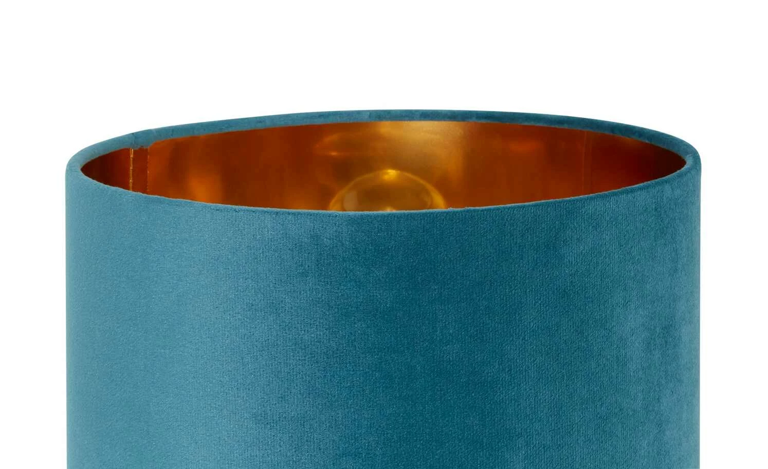 Fischer-Honsel Tischleuchte, 1-flammig, türkis Samt `klein´ | 32|cm Blau, Grün 9 Fischer-Honsel Tischleuchte, 1-flammig, türkis Samt `klein´ | 32|cm Blau, Grün – Bild 7