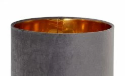 Fischer-Honsel Tischleuchte, 1-flammig, grau Samt `klein´ | 32|cm Grau -Innenleuchten Verkaufsladen 11686924 4 202112281240