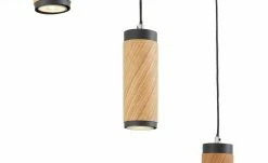 Pendelleuchte, 4-flammig, Eiche/schwarz -Innenleuchten Verkaufsladen 11686935 5 202205062232