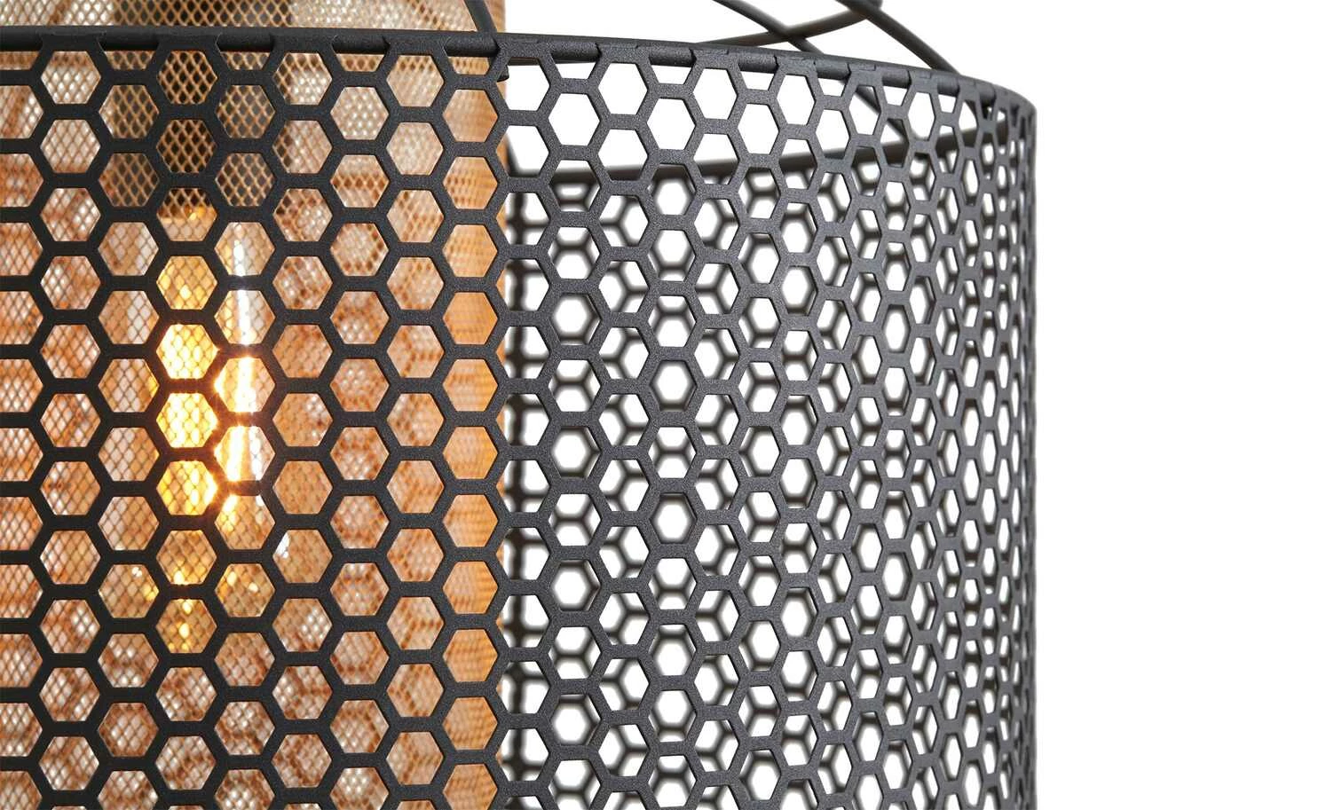 Pendelleuchte, 1-flammig, Metall schwarz/goldfarben 6 Pendelleuchte, 1-flammig, Metall schwarz/goldfarben – Bild 4