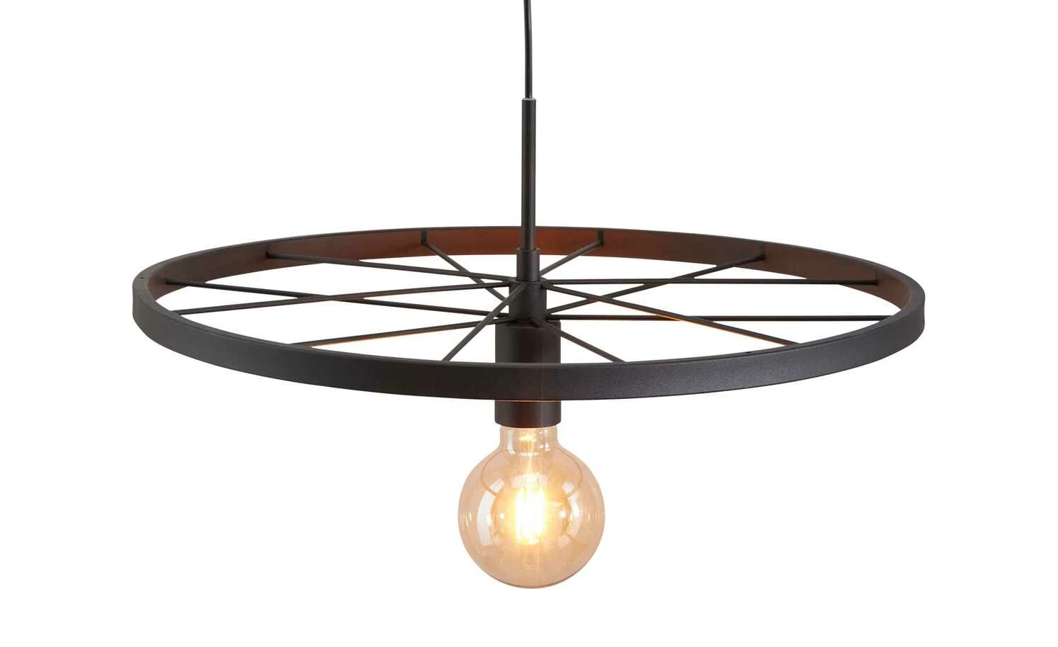 Pendelleuchte, 1-flammig, `Radspeiche` schwarz 9 Pendelleuchte, 1-flammig, `Radspeiche` schwarz – Bild 7