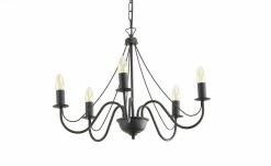 Kronleuchter, 5-flammig, schwarz -Innenleuchten Verkaufsladen 11686960 2 202205041236