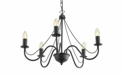 Kronleuchter, 5-flammig, schwarz -Innenleuchten Verkaufsladen 11686960 5 202205041236