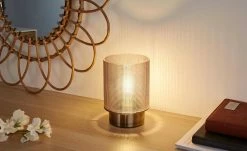 Mobile-Tischleuchte, Rauchglas | Grau 17|cm -Innenleuchten Verkaufsladen 11686979 4 202109031234