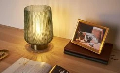 Mobile-Tischleuchte, Glas türkis, groß | Blau 26|cm -Innenleuchten Verkaufsladen 11686982 4 202109031234