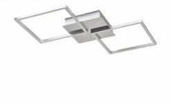 Paul Sommerkamp Leuchten LED-Deckenleuchte, 2-flammig, Alu / chrom