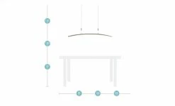 KHG LED-Pendelleuchte, Nickel matt -Innenleuchten Verkaufsladen 11686997 3 202207271302