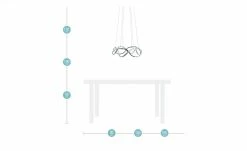 KHG LED-Pendelleuchte, chrom, geschwungen -Innenleuchten Verkaufsladen 11686998 5 202207271302