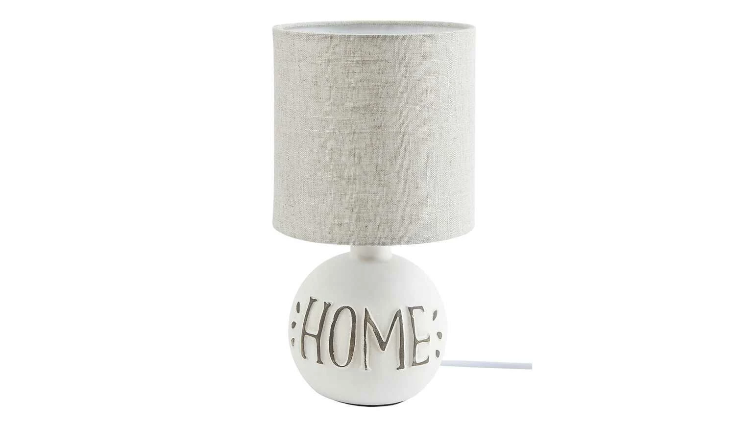 Trio Keramik-Tischleuchte, 1-flammig, grau ´Home` 4 Trio Keramik-Tischleuchte, 1-flammig, grau ´Home` – Bild 2