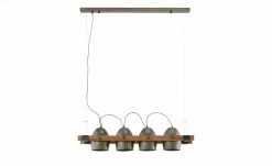 Pendelleuchte, 4-flammig, Metall/ Holz schwarz -Innenleuchten Verkaufsladen 11687086 3 202205041236