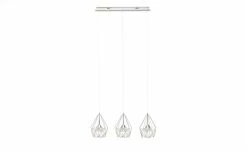 Wofi LED-Pendelleuchte 3-flammig, chrom, Kristalloptik ´Rondell´ -Innenleuchten Verkaufsladen 11687094 10 202112231310