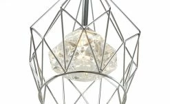 Wofi LED-Pendelleuchte 3-flammig, chrom, Kristalloptik ´Rondell´ -Innenleuchten Verkaufsladen 11687094 4 202112231310