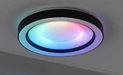 Trio LED-Deckenleuchte, schwarz mit Fernbedienung -Innenleuchten Verkaufsladen 11687111 10 202201271233