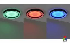 Trio LED-Deckenleuchte, schwarz mit Fernbedienung -Innenleuchten Verkaufsladen 11687111 9 202201271233