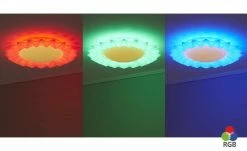 Trio LED-Deckenleuchte, weiß mit Fernbedienung `Sunflower` -Innenleuchten Verkaufsladen 11687112 9 202202041236