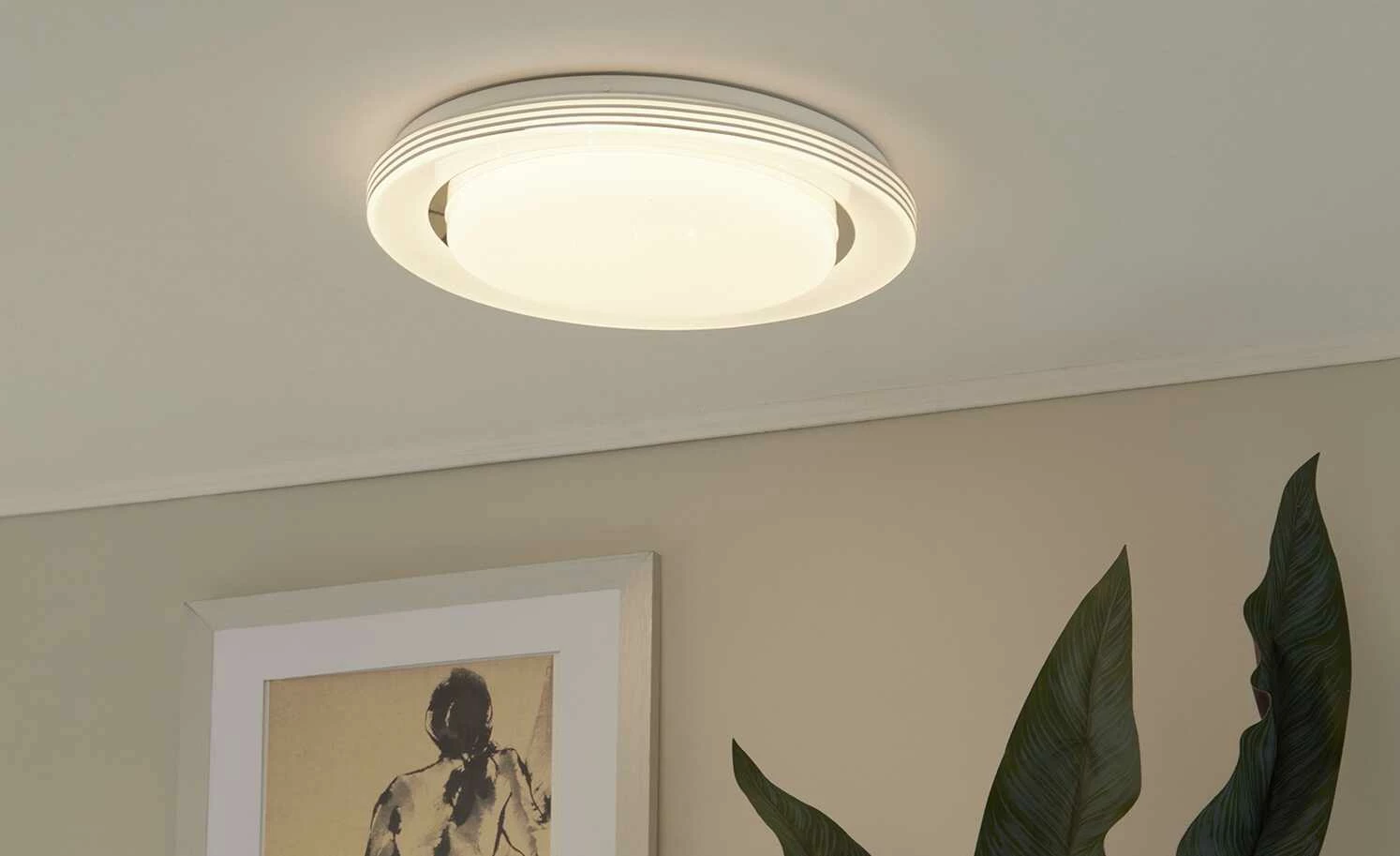 Trio LED-Deckenleuchte, weiß Starlight-Effekt ´groß´ | 18|W 5 Trio LED-Deckenleuchte, weiß Starlight-Effekt ´groß´ | 18|W – Bild 3