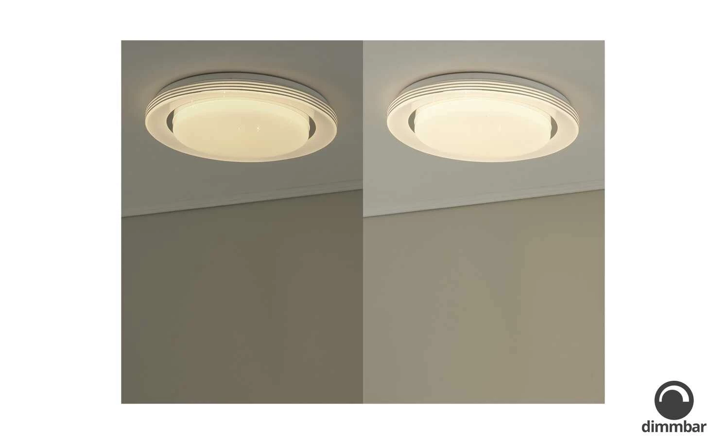 Trio LED-Deckenleuchte, weiß Starlight-Effekt ´groß´ | 18|W 4 Trio LED-Deckenleuchte, weiß Starlight-Effekt ´groß´ | 18|W – Bild 2