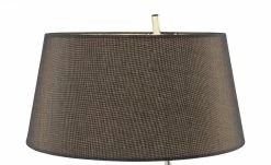 B-Leuchten Stehleuchte, 1-flammig, schwarz/chrom mit grauen Schirm -Innenleuchten Verkaufsladen 11687115 4 202111241245