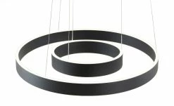 B-Leuchten LED-Pendelleuchte, schwarz `Ringe´ -Innenleuchten Verkaufsladen 11687116 5 202202071235