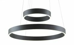 B-Leuchten LED-Pendelleuchte, schwarz `Ringe´ -Innenleuchten Verkaufsladen 11687116 8 202202071235