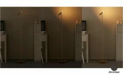 B-Leuchten LED-Stehleuchte, 1-flammig, messing