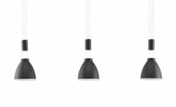 B-Leuchten LED-Pendeleuchte, 3-flammig, schwarz mit indirekter Beleuchtung -Innenleuchten Verkaufsladen 11687135 13 202111301239