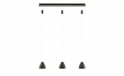 B-Leuchten LED-Pendeleuchte, 3-flammig, schwarz mit indirekter Beleuchtung -Innenleuchten Verkaufsladen 11687135 5 202111301239