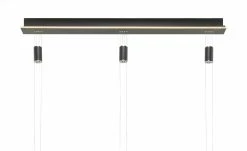 B-Leuchten LED-Pendeleuchte, 3-flammig, schwarz mit indirekter Beleuchtung -Innenleuchten Verkaufsladen 11687135 9 202111301239