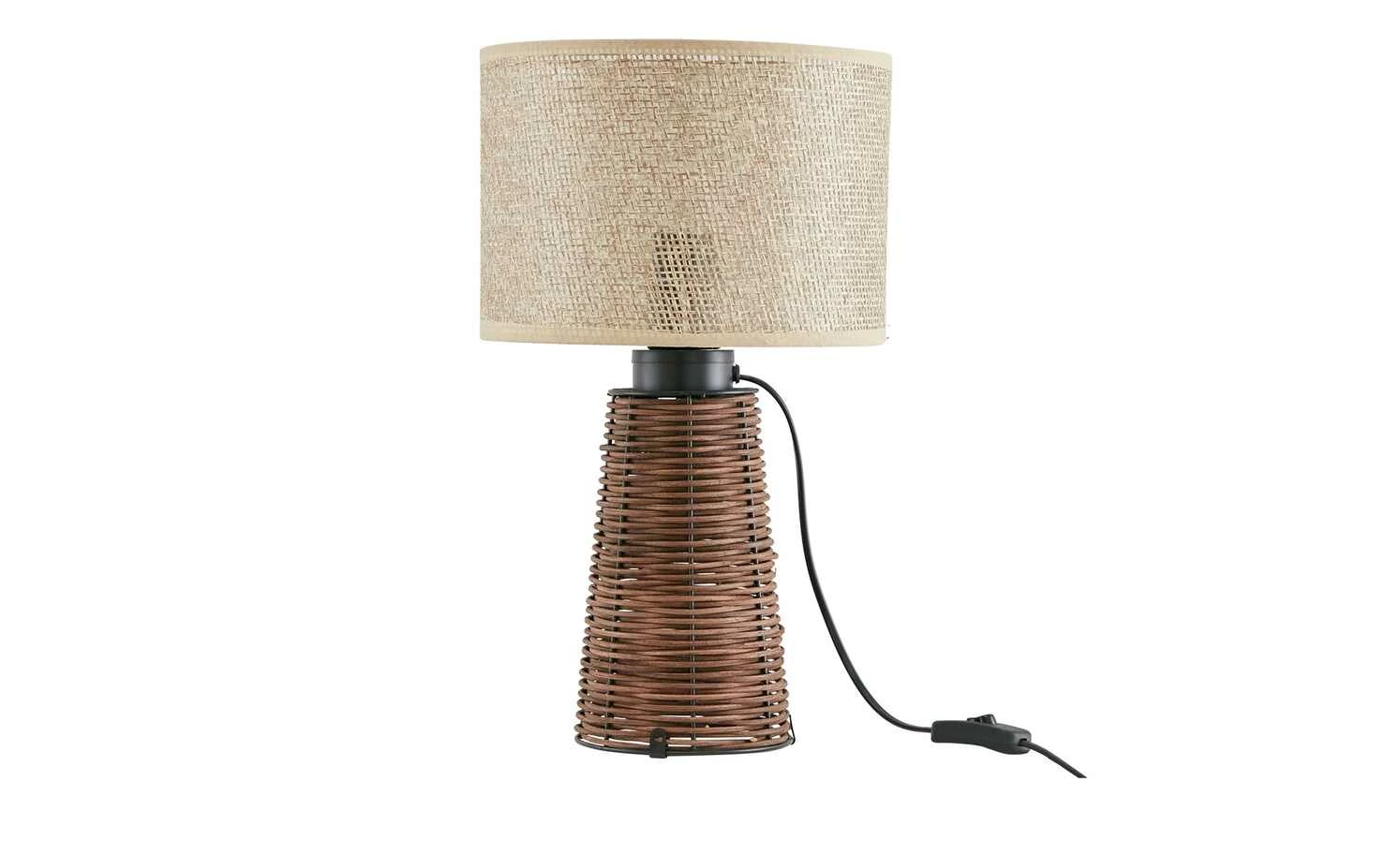 Trio Tischleuchte, 2-flammig, Rattangeflecht 10 Trio Tischleuchte, 2-flammig, Rattangeflecht – Bild 8