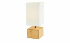 Trio Tischleuchte, 1-flammig, Holz/ Stoffschirm weiß -Innenleuchten Verkaufsladen 11687148 1 202112232232