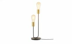 Wofi Tischleuchte, 2-flammig, schwarz/ gold abgesetzt -Innenleuchten Verkaufsladen 11687151 2 202111301239