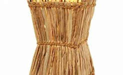 Tischleuchte, 1-flammig, Metall mit Grasgeflecht -Innenleuchten Verkaufsladen 11687174 6 202201122234