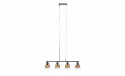 Pendelleuchte, 4-flammig, schwarz, Draht/ Rattan -Innenleuchten Verkaufsladen 11687184 5 202201261235