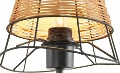 Tischleuchte, 1-flammig, Metall/Rattan -Innenleuchten Verkaufsladen 11687185 2 202201122234