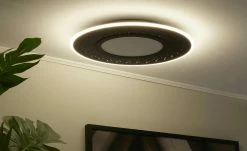 Trio LED-Deckenleuchte , schwarz mit Fernbedienung -Innenleuchten Verkaufsladen 11687191 4 202201251234