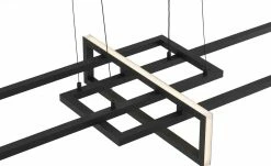 Trio LED-Pendelleuchte, schwarz, ´geometrisch` -Innenleuchten Verkaufsladen 11687193 5 202201251234