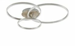 Trio LED Deckenleuchte, Nickel 3 Ringe -Innenleuchten Verkaufsladen 11687195 5 202202071235
