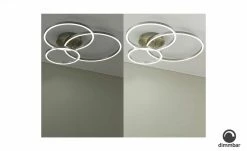 Trio LED Deckenleuchte, Nickel 3 Ringe -Innenleuchten Verkaufsladen 11687195 8 202202071235