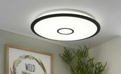 Trio LED-Deckenleuchte weiß/schwarz groß | 50|W -Innenleuchten Verkaufsladen 11687200 2 202202071235