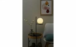 Trio Tischleuchte, 1-flammig schwarz mit Glaskugel