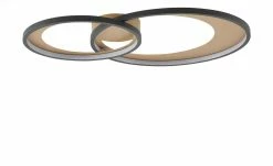 Trio LED-Deckenleuchte, schwarz/ gold ´groß´ | 36|W 11 Trio LED-Deckenleuchte, schwarz/ gold ´groß´ | 36|W -Innenleuchten Verkaufsladen 11687207 3 202201271233