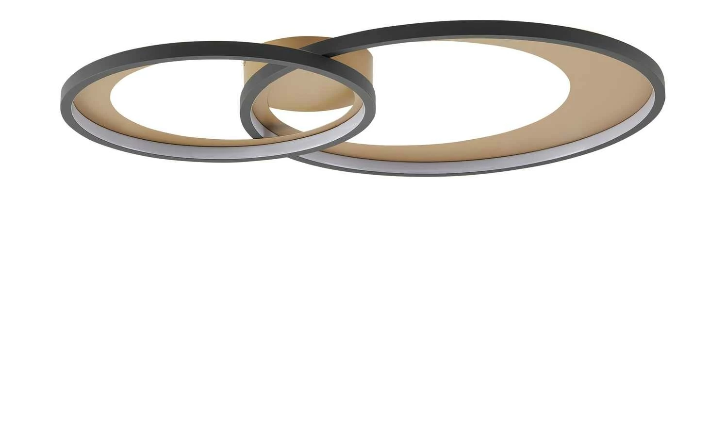 Trio LED-Deckenleuchte, schwarz/ gold ´groß´ | 36|W 5 Trio LED-Deckenleuchte, schwarz/ gold ´groß´ | 36|W – Bild 3