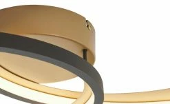 Trio LED-Deckenleuchte, schwarz/ gold ´groß´ | 36|W 12 Trio LED-Deckenleuchte, schwarz/ gold ´groß´ | 36|W -Innenleuchten Verkaufsladen 11687207 4 202201271233