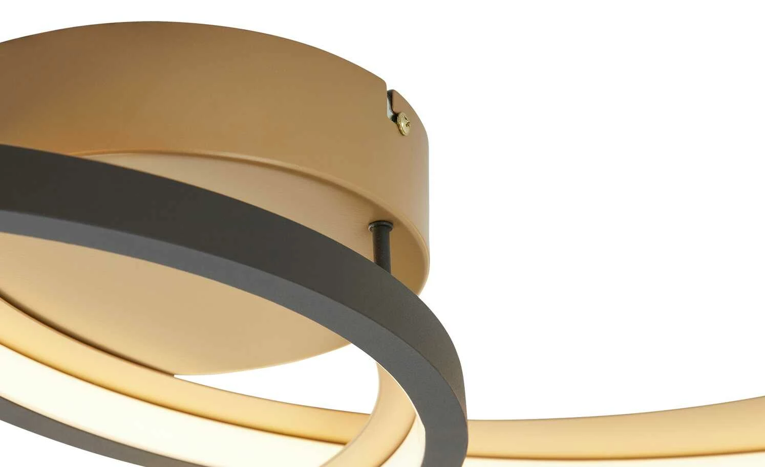 Trio LED-Deckenleuchte, schwarz/ gold ´groß´ | 36|W 6 Trio LED-Deckenleuchte, schwarz/ gold ´groß´ | 36|W – Bild 4