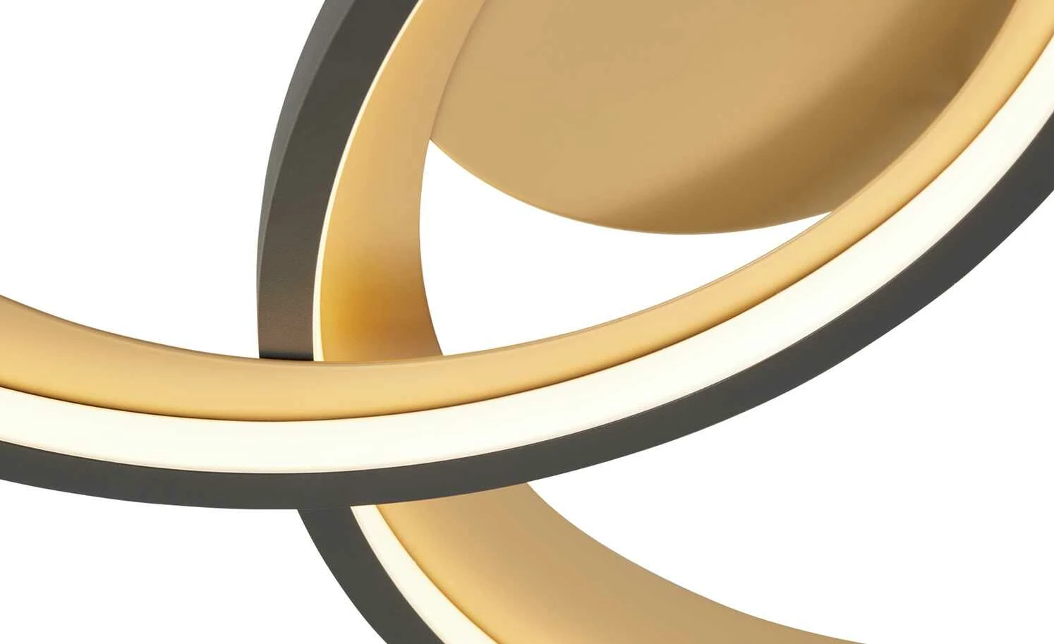 Trio LED-Deckenleuchte, schwarz/ gold ´groß´ | 36|W 7 Trio LED-Deckenleuchte, schwarz/ gold ´groß´ | 36|W – Bild 5