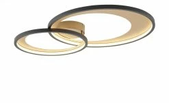 Trio LED-Deckenleuchte, schwarz/ gold ´groß´ | 36|W 15 Trio LED-Deckenleuchte, schwarz/ gold ´groß´ | 36|W -Innenleuchten Verkaufsladen 11687207 7 202201271233